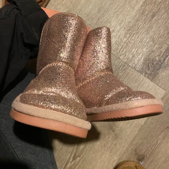 Pink Sparkly Light Winter Boots - Picture 2 of 5